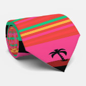 Island Palm Trees Krawatte (Gerollt)