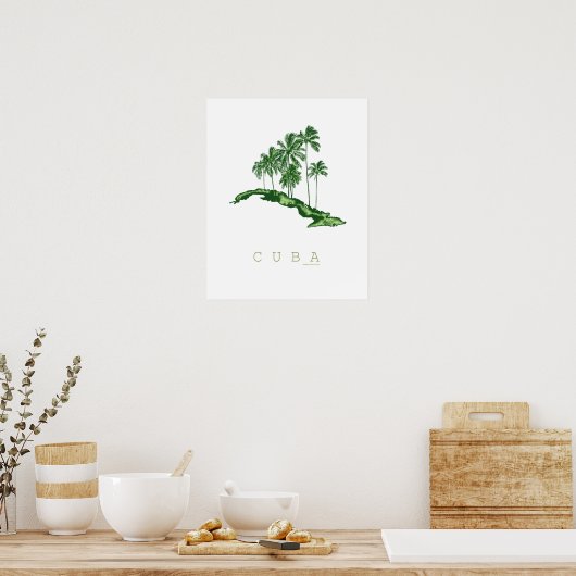 Island Palms Poster (Küche)