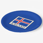 Island Pappteller (Schrägansicht)