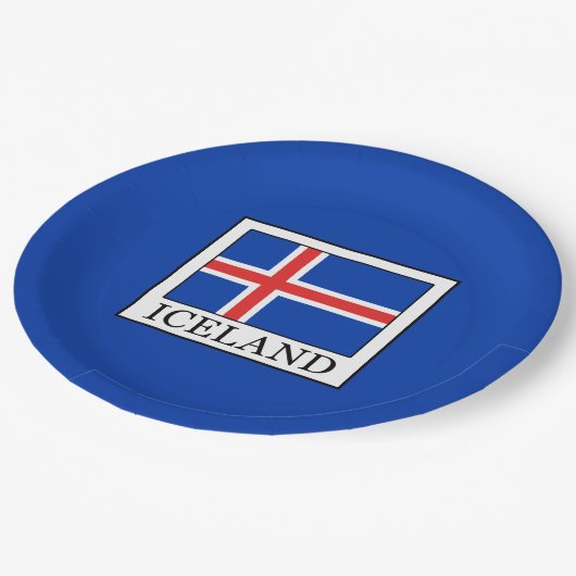 Island Pappteller (Schrägansicht)