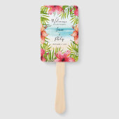 Island Paradise Beach Tropical Wedding Party Fächer (Vorderseite)