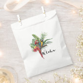 Island Paradise Birds Tropical Floral Wedding Geschenktütchen (Ausgeschnitten)