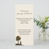 Island Paradise Wedding Program Programm (Stehend Vorderseite)