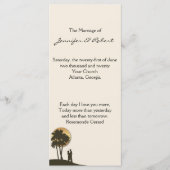 Island Paradise Wedding Program Programm (Vorderseite)