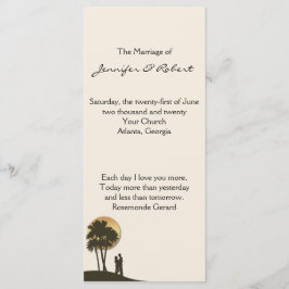 Island Paradise Wedding Program Programm