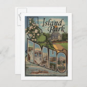 Island Park, Idaho - Große Briefmarkenszenen Postkarte (Vorne/Hinten)