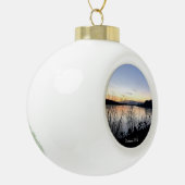 Island - Personalisierte Keramik Keramik Kugel-Ornament (Links)