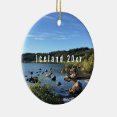 Island - Personalisierte Keramik Keramik Ornament (Rechts)