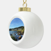 Island - Personalisierte Keramik Kugel-Ornament (Rechts)