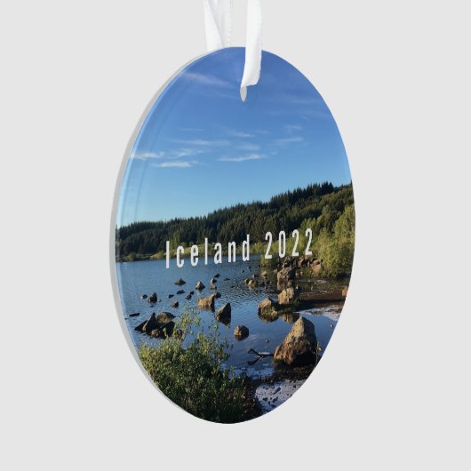 Island - Personalisierte Keramik Ornament (Vorderseite)