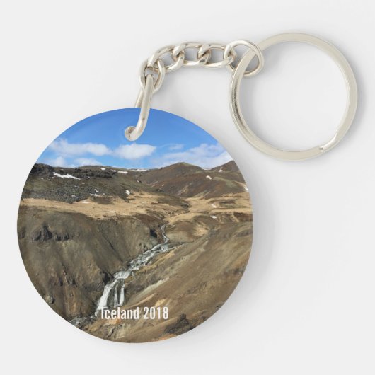 Island - Personalisierter Schlüsselanhänger (Rückseite)