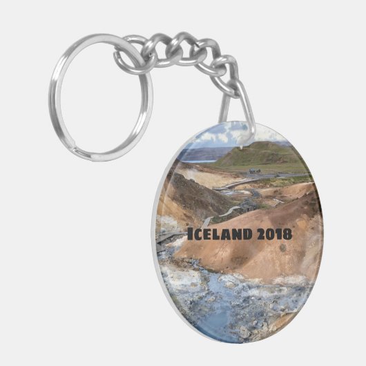 Island - Personalisierter Schlüsselanhänger (Vorderseite links)