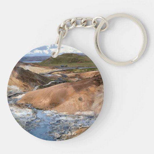 Island - Personalisierter Schlüsselanhänger (Rückseite)