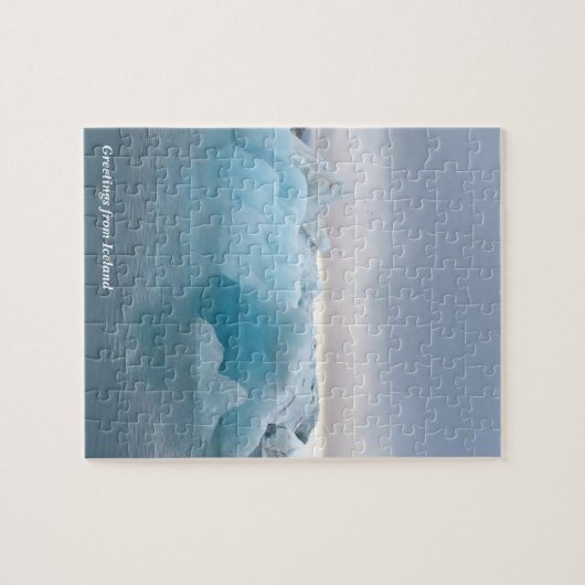 Island - Personalisiertes Gletscherpuzzle Puzzle (Horizontal)