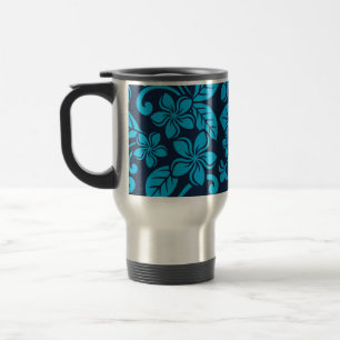 ISLAND PLUMERIA (blau x 2) Reisebecher