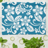 ISLAND PLUMERIA (CARIBBEAN BLUE) Küchentücher (Gefaltet)