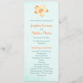 Island Plumeria Hochzeitsprogramme Programm (Vorderseite)