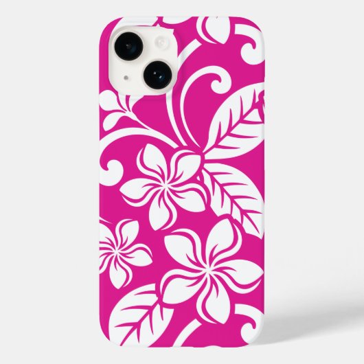 ISLAND PLUMERIA (HOT PINK) Case-Mate iPhone FALL Case-Mate iPhone Hülle (Rückseite)