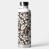 ISLAND PLUMERIA (KAFFEE BROWN) WASSERFLASCHE TRINKFLASCHE (Rechts)