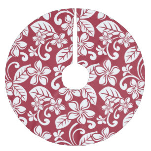 ISLAND PLUMERIA (KARDINAL RED) Baumrock Polyester Weihnachtsbaumdecke