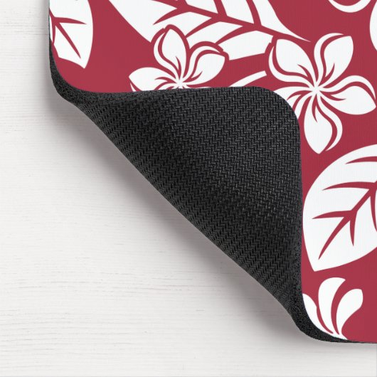 ISLAND PLUMERIA (KARDINAL RED) Mousepad (Ecke)