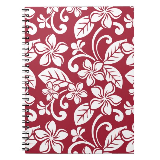 ISLAND PLUMERIA (KARDINAL RED) Notebook Notizblock (Vorderseite)