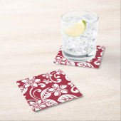 ISLAND PLUMERIA (KARDINAL RED) Paper Untersetzer (Vor Ort)