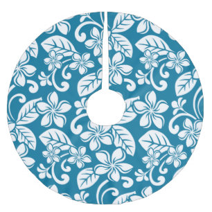 ISLAND PLUMERIA (KARIBISCHE BLAU) Baumrock Polyester Weihnachtsbaumdecke