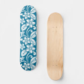 ISLAND PLUMERIA (KARIBISCHE BLAU) SKATEBOARD (Vorderseite)