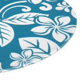 ISLAND PLUMERIA (KARIBISCHE BLAU) - Zerlegebrett Schneidebrett (Ecke)