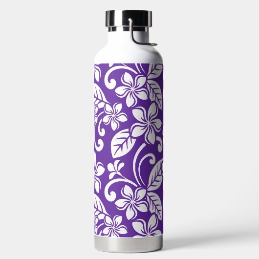 ISLAND PLUMERIA (LILA) WASSERFLASCHE TRINKFLASCHE (links)