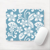 ISLAND PLUMERIA (SLATE BLAU) Mousepad (Mit Mouse)
