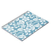 ISLAND PLUMERIA (SLATE BLUE) Spiral Foto Notebook Notizblock (Linke Seite)