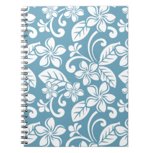 ISLAND PLUMERIA (SLATE BLUE) Spiral Foto Notebook Notizblock
