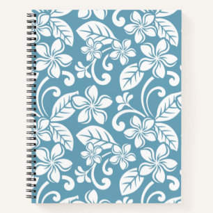 ISLAND PLUMERIA (SLATE BLUE) SpiralNotebook Notizblock