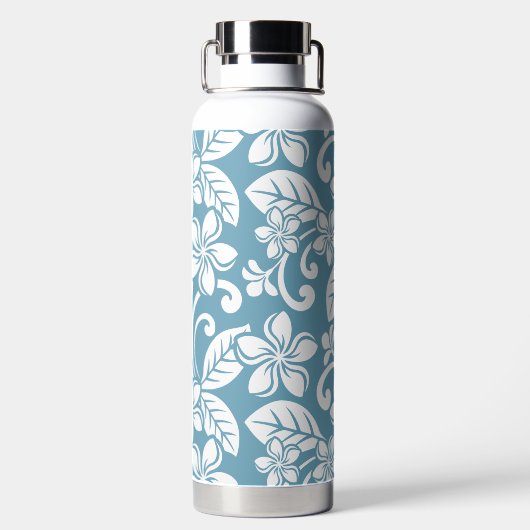 ISLAND PLUMERIA (SLATE BLUE) WASSERFLASCHE TRINKFLASCHE (Rückseite)