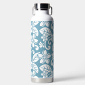 ISLAND PLUMERIA (SLATE BLUE) WASSERFLASCHE TRINKFLASCHE (Vorderseite)