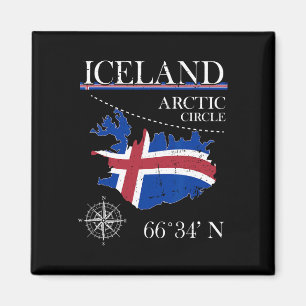 Island - Polarkreis - Polar Nordinsel Island Magnet