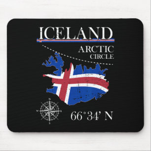 Island - Polarkreis - Polar Nordinsel Island Mousepad