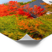 Island Pond, Vermont, Kirche, Herbst Poster (Ecke)