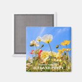 Island Poppy Magnet (Vorderseite/Rückseite)