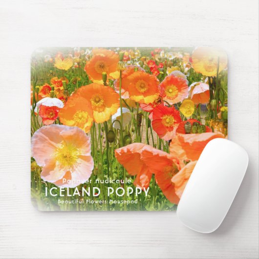 Island Poppy Mousepad (Mit Mouse)