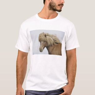 Island. Porträt eines isländischen Pferdes. T-Shirt