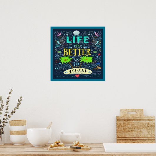 Island Poster (Küche)