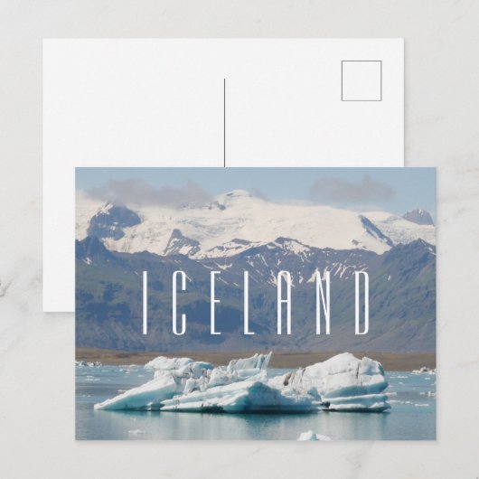 Island Postkarte (Vorne/Hinten)