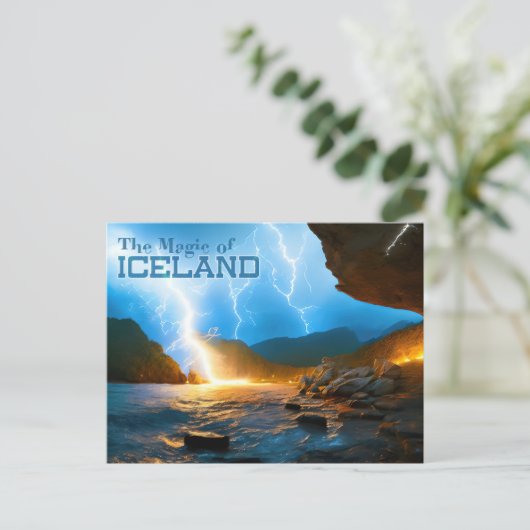 Island Postkarte (Stehend Vorderseite)
