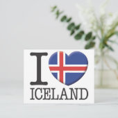 Island Postkarte (Stehend Vorderseite)