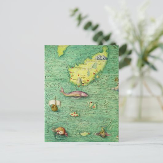 Island Postkarte (Stehend Vorderseite)