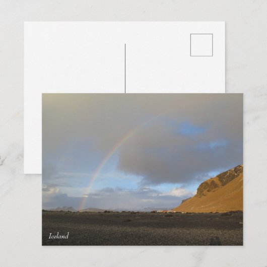 Island Postkarte (Vorne/Hinten)