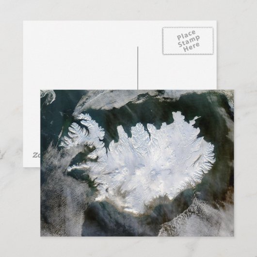 Island Postkarte (Vorne/Hinten)